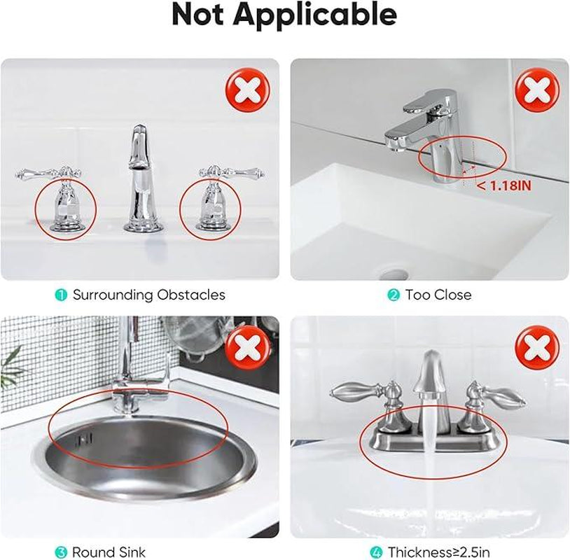 24 Inch Longer Faucet Mat for Kitchen Sink [5° Slope Fast Self-Draining]Bathroom Kitchen Sink Splash Guard Silicone Sinks Faucet Mat Splash Guard for Kitchens Sinks Area Tidy Splashs Draining Mats