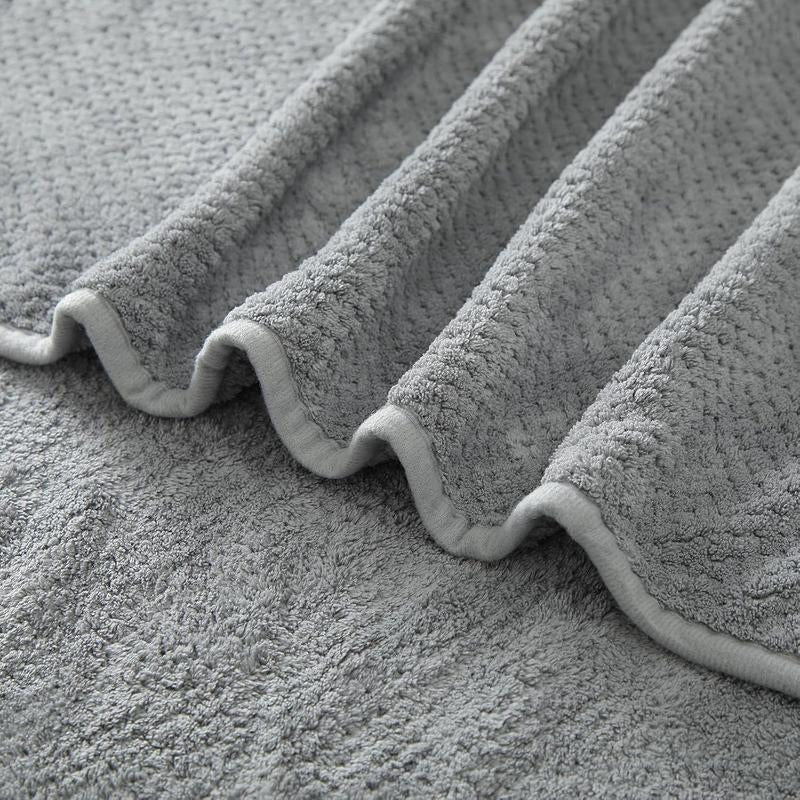 Bath Towel Set Pack of 4, 35.4"X 71" Microfiber Ultra Soft Highly Absorbent Bath Towel, Lightweight and Quick Drying Towels for Body, Sport, Yoga, SPA, Fitness, Grey